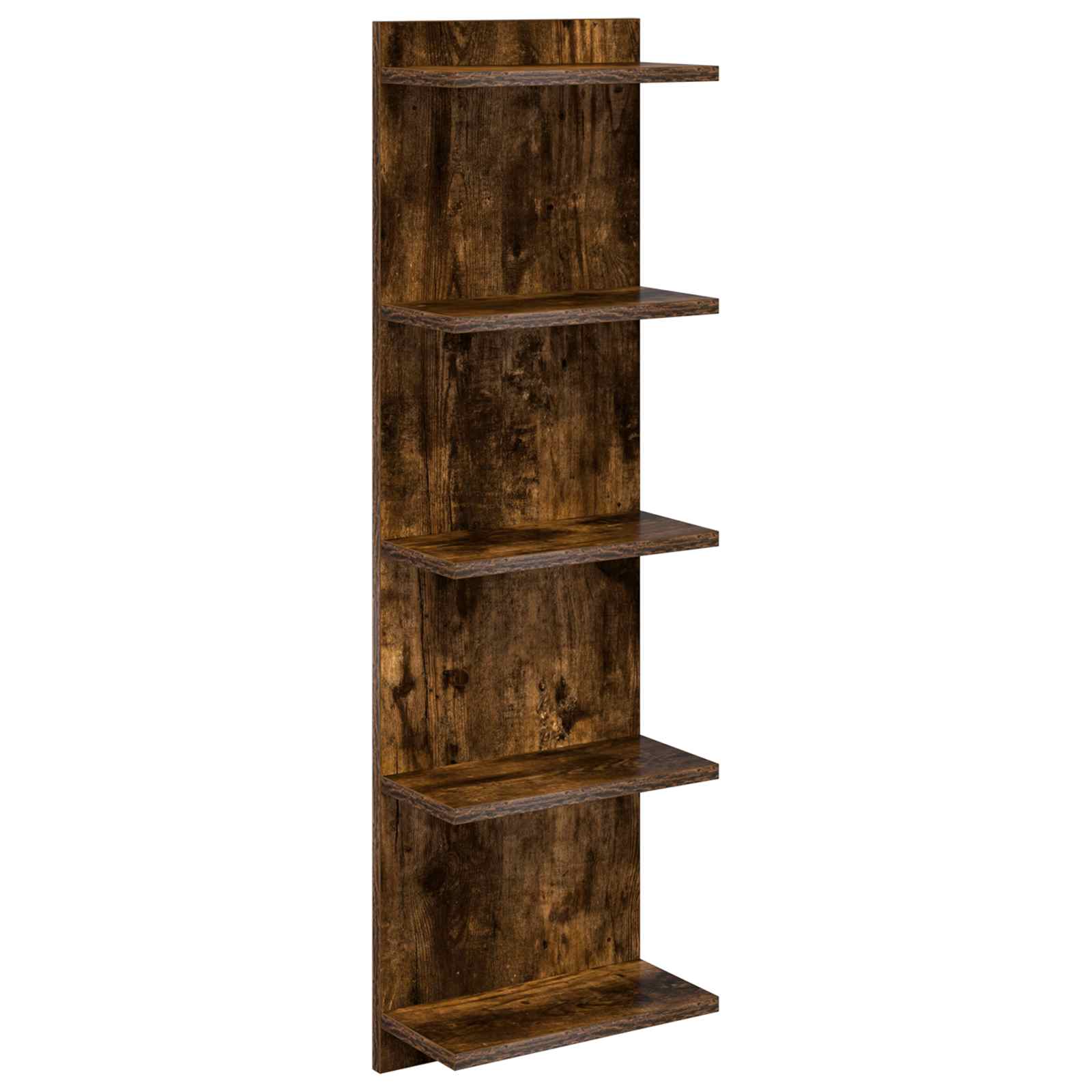 Wandplank Gerookt eiken 30 x 15 x 100 cm Bewerkt hout