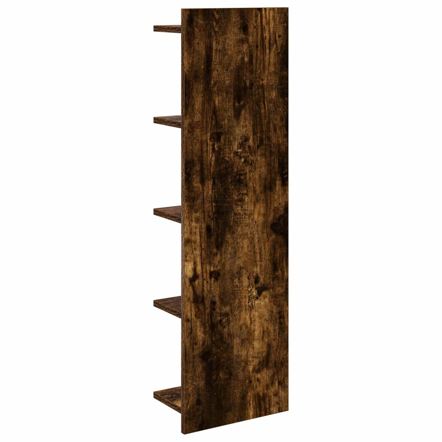Wandplank 2 st Gerookt eiken 30 x 15 x 100 cm Bewerkt hout