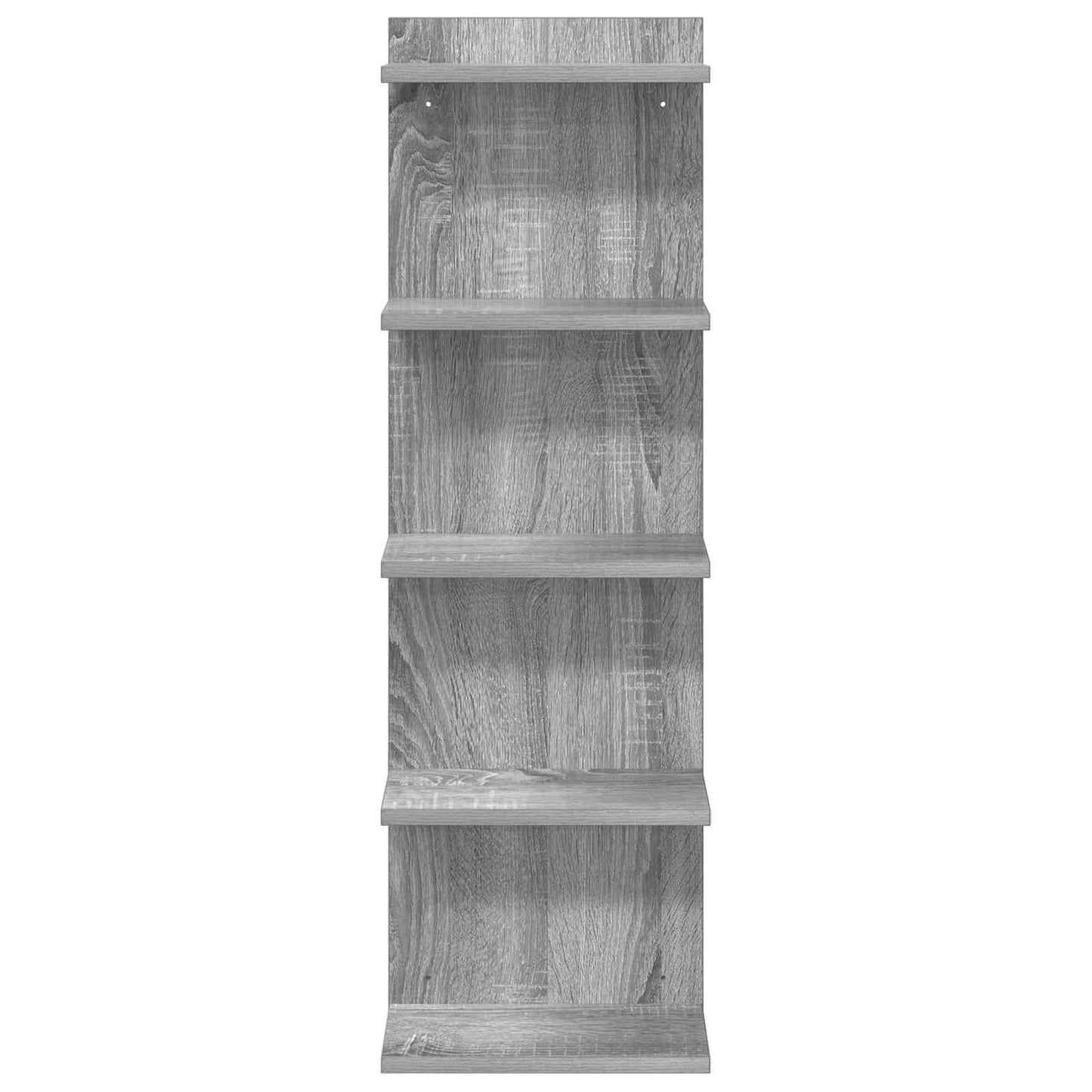 Wandplank 2 pcs Grijs Sonoma 30 x 15 x 100 cm Bewerkt hout