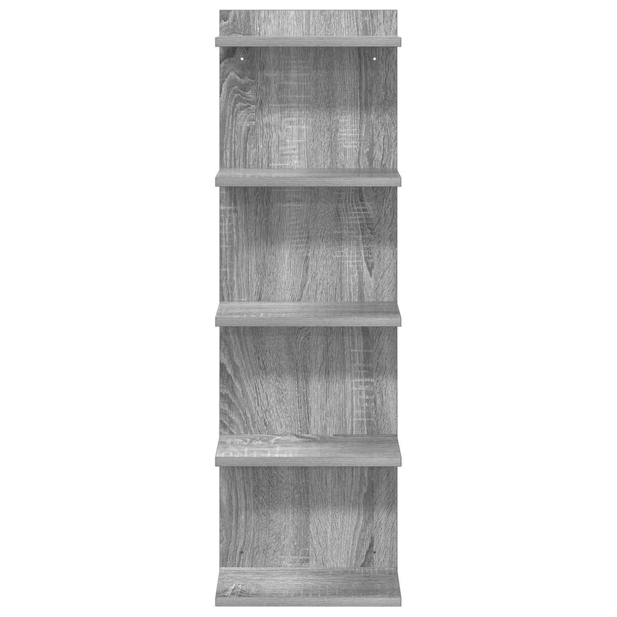 Wandplank 2 pcs Grijs Sonoma 30 x 15 x 100 cm Bewerkt hout