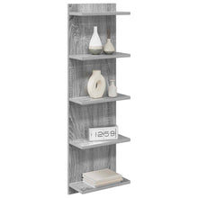 Wandplank 2 pcs Grijs Sonoma 30 x 15 x 100 cm Bewerkt hout
