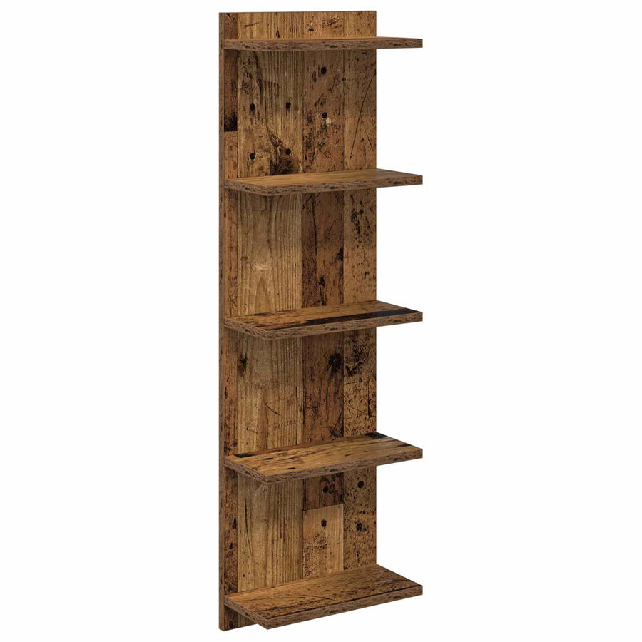 Wandplank Oud hout 30 x 15 x 100 cm Bewerkt hout