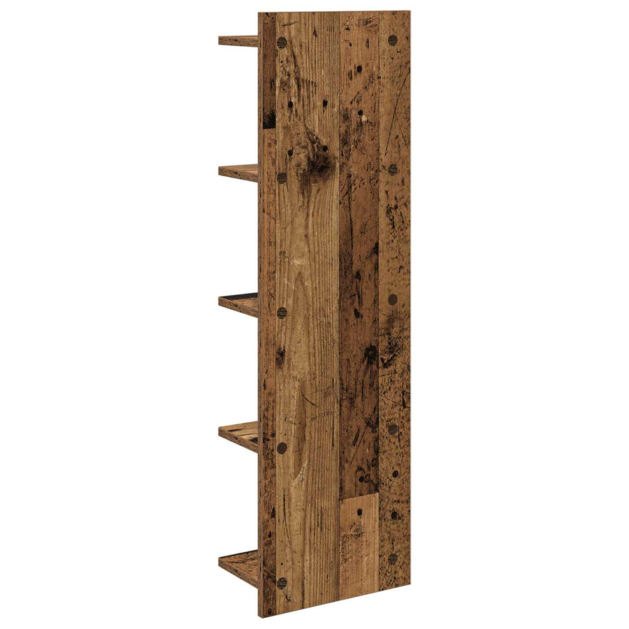 Wandplank 2 st Oud hout 30 x 15 x 100 cm Bewerkt hout