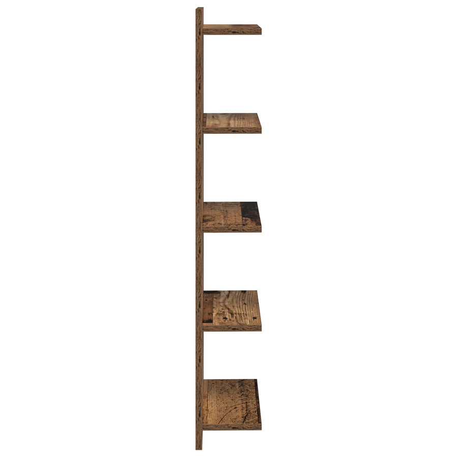 Wandplank 2 st Oud hout 30 x 15 x 100 cm Bewerkt hout