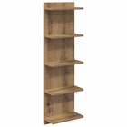 Wandplank Artisanaal eiken 30 x 15 x 100 cm Bewerkt hout