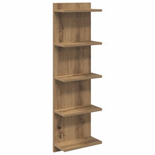Wandplank Artisanaal eiken 30 x 15 x 100 cm Bewerkt hout