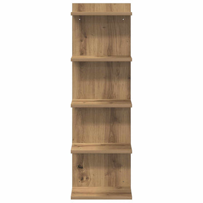 Wandplank 2 pcs Artisanaal eiken 30 x 15 x 100 cm Bewerkt hout