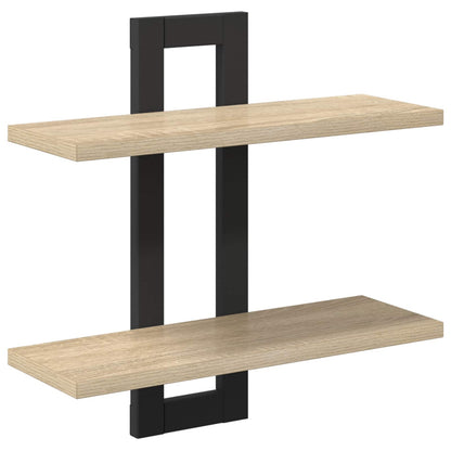 Zwevende schappen Sonoma Eiken 40 x 15 x 40 cm Bewerkt hout