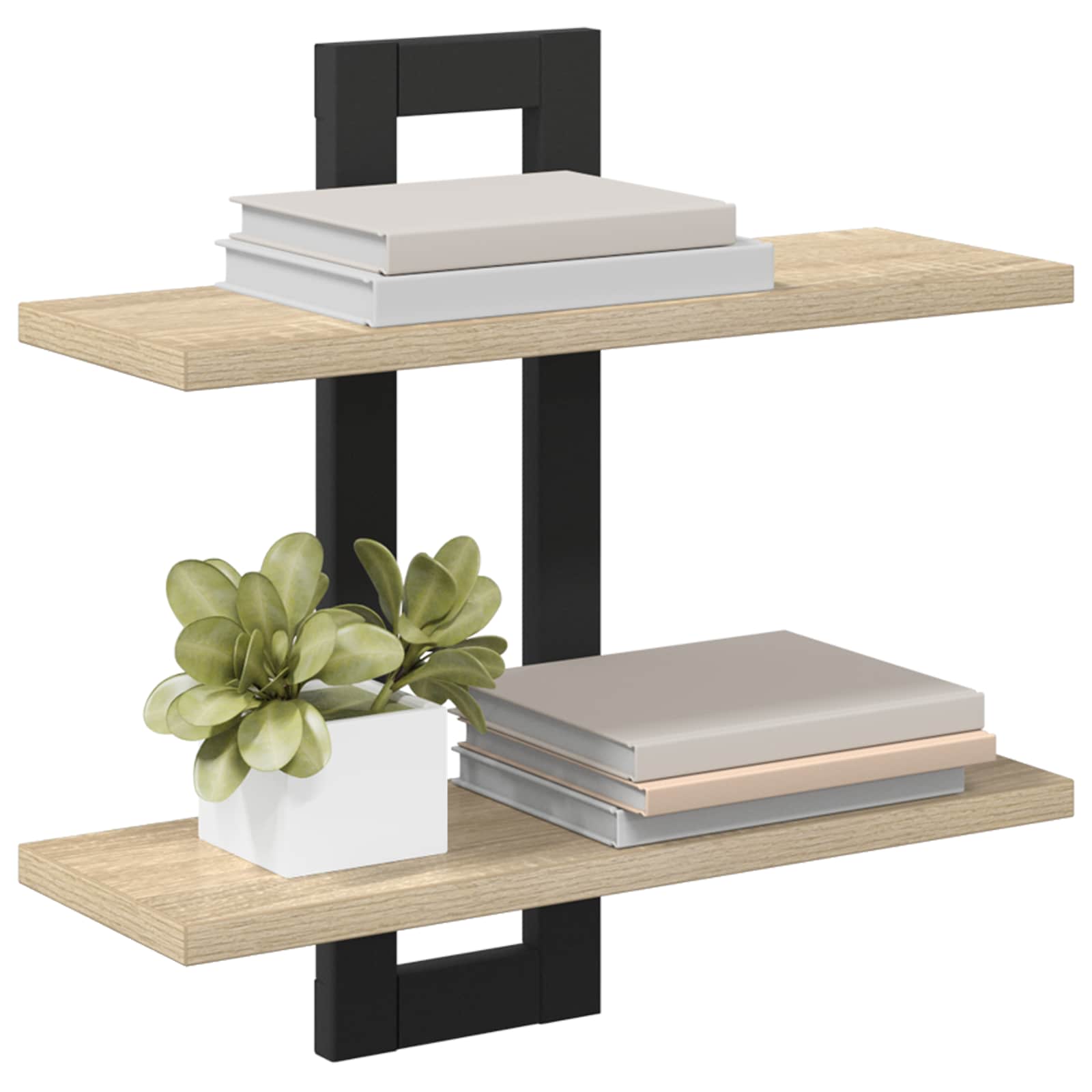 Zwevende schappen Sonoma Eiken 40 x 15 x 40 cm Bewerkt hout