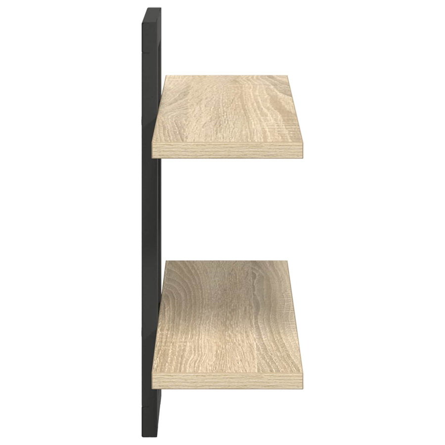 Zwevende schappen Sonoma Eiken 40 x 15 x 40 cm Bewerkt hout