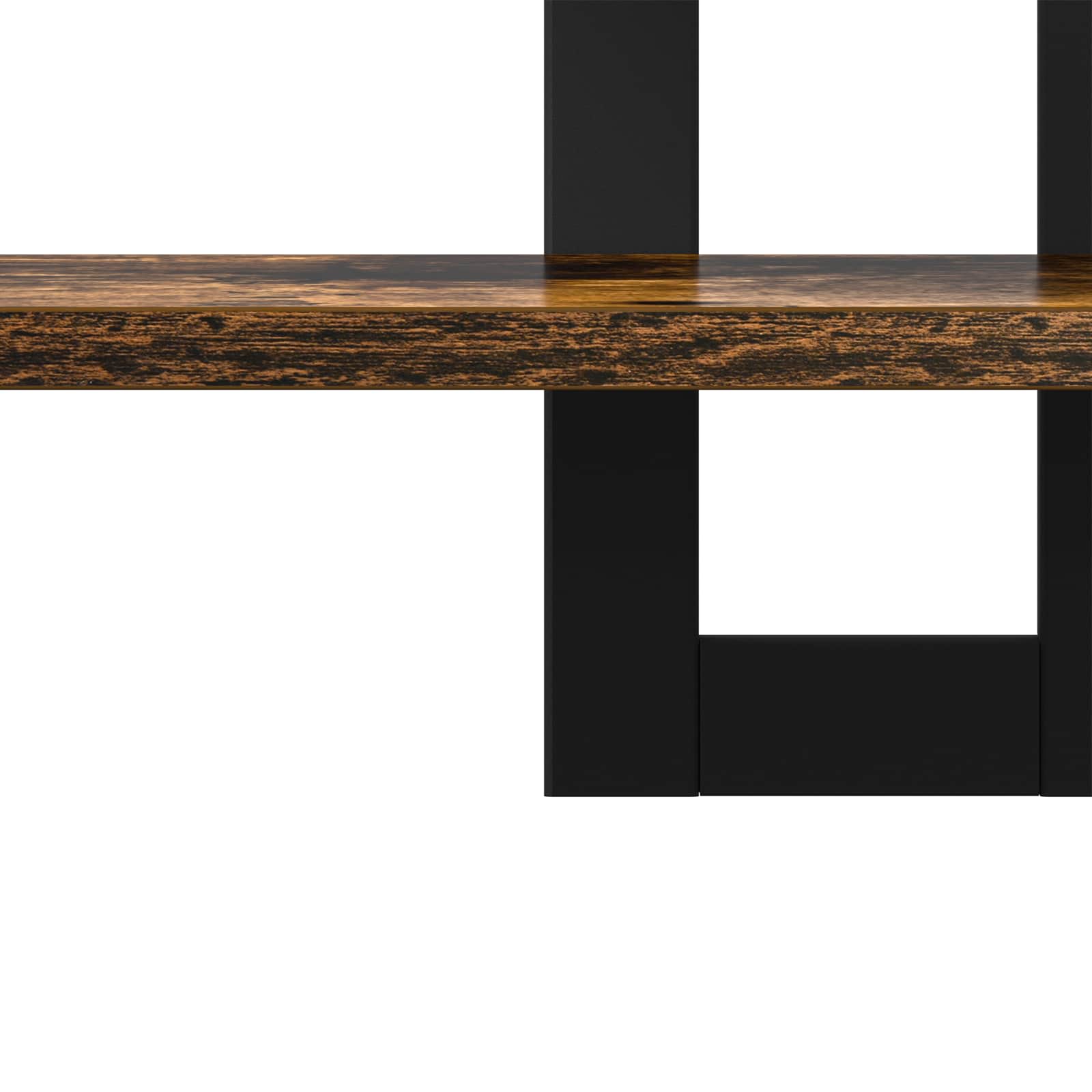 Zwevende schappen Gerookt eiken 40 x 15 x 40 cm Bewerkt hout