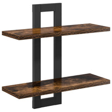 Zwevende schappen Gerookt eiken 40 x 15 x 40 cm Bewerkt hout