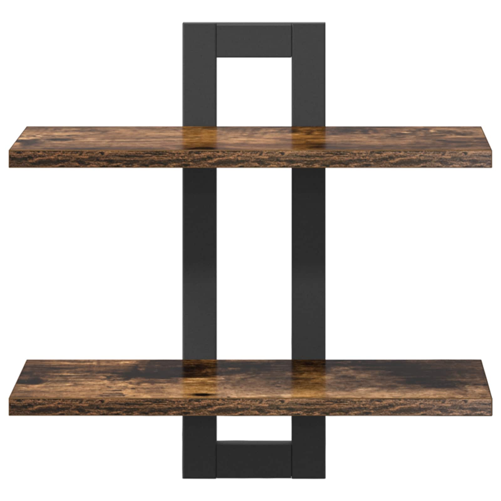 Zwevende schappen Gerookt eiken 40 x 15 x 40 cm Bewerkt hout