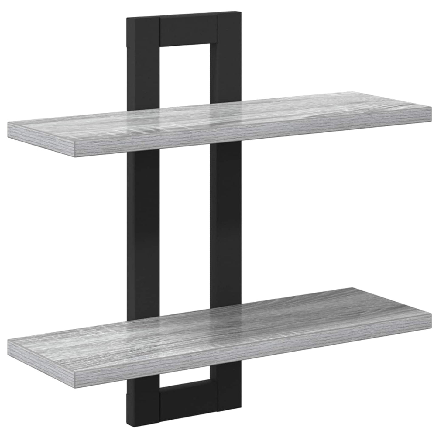 Zwevende schappen Grijs Sonoma 40 x 15 x 40 cm Bewerkt hout