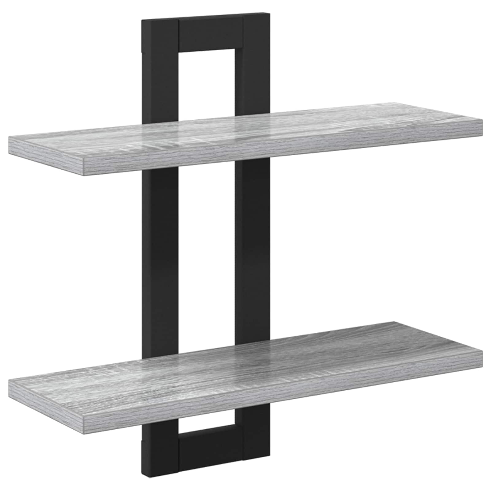 Zwevende schappen Grijs Sonoma 40 x 15 x 40 cm Bewerkt hout