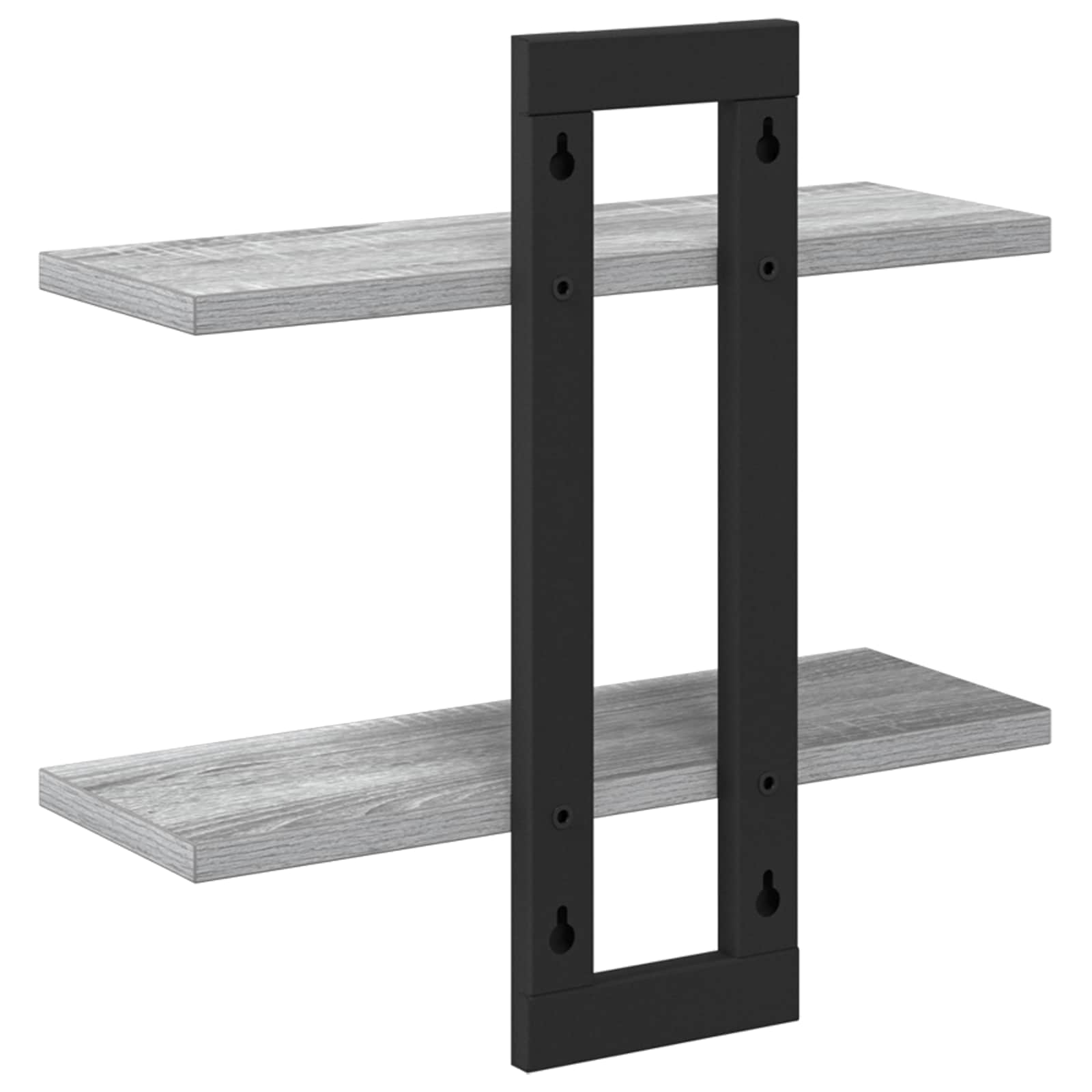 Zwevende schappen Grijs Sonoma 40 x 15 x 40 cm Bewerkt hout