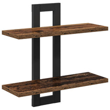 Zwevende schappen Oud hout 40 x 15 x 40 cm Bewerkt hout