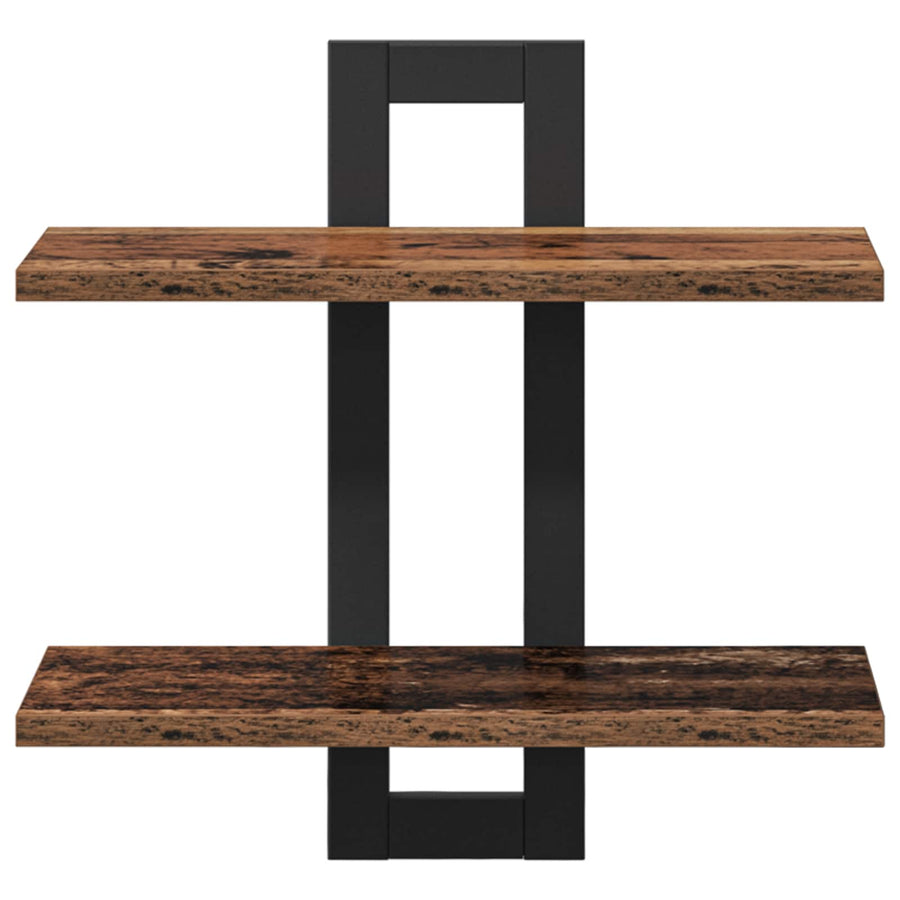 Zwevende schappen Oud hout 40 x 15 x 40 cm Bewerkt hout