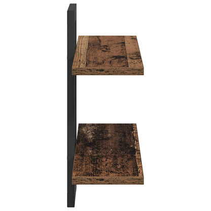 Zwevende schappen Oud hout 40 x 15 x 40 cm Bewerkt hout