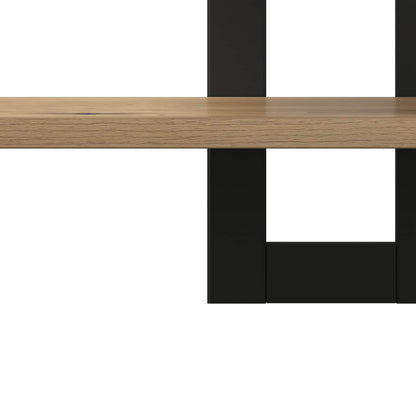 Zwevende schappen Artisanaal eiken 40 x 15 x 40 cm Bewerkt hout