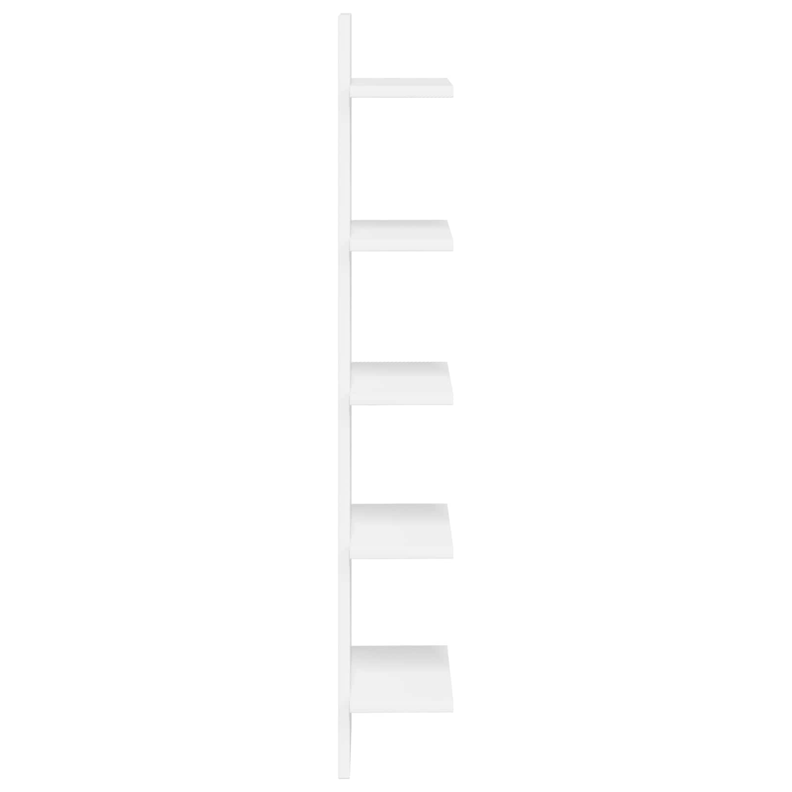 Wandplank Wit 22 x 15 x 100 cm Bewerkt hout