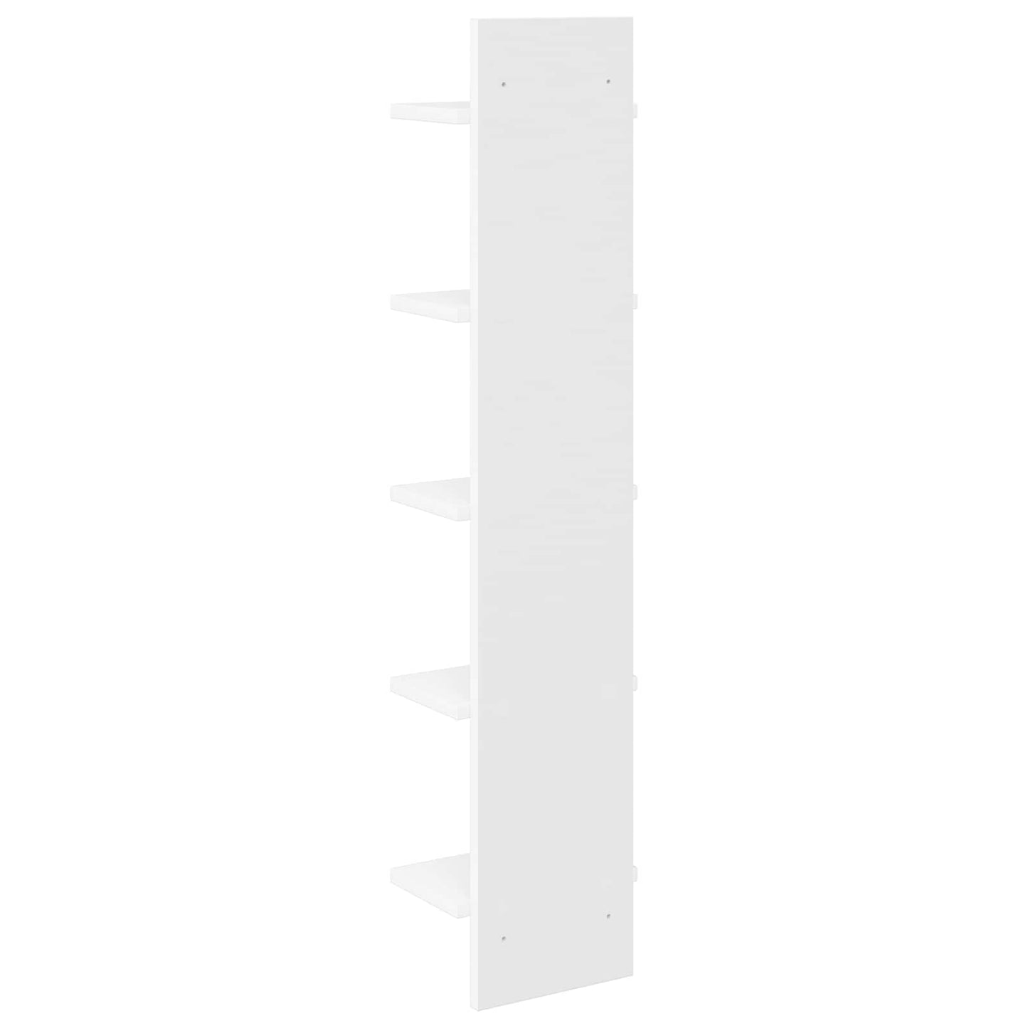 Wandplank 2 st Wit 22 x 15 x 100 cm Bewerkt hout