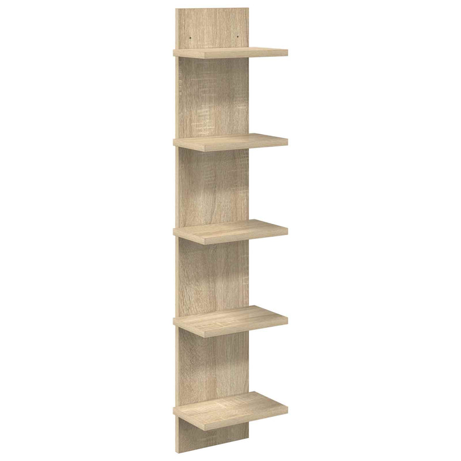 Wandplank Sonoma Eiken 22 x 15 x 100 cm Bewerkt hout