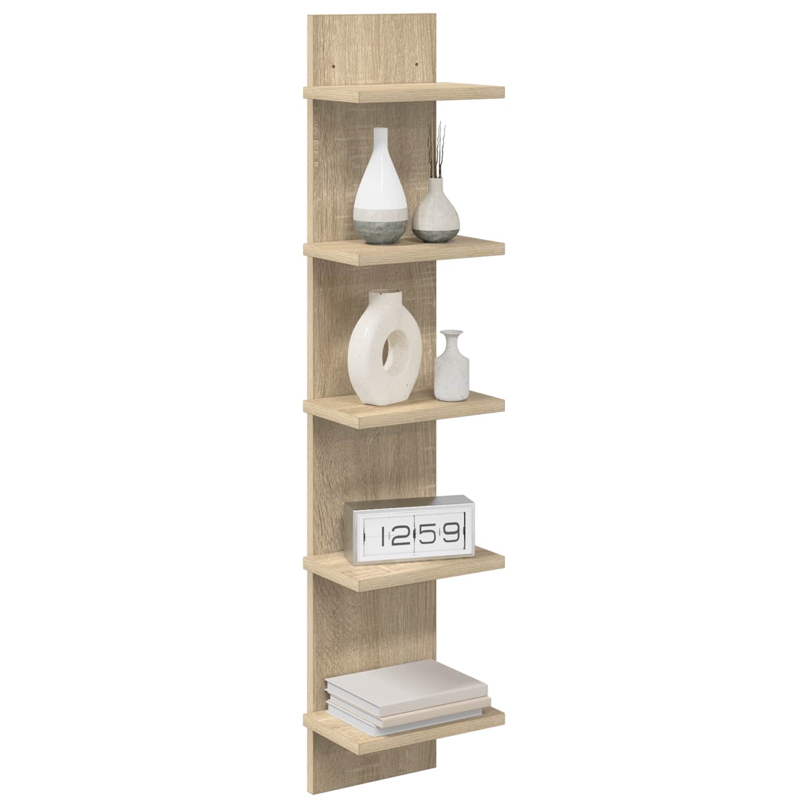 Wandplank Sonoma Eiken 22 x 15 x 100 cm Bewerkt hout
