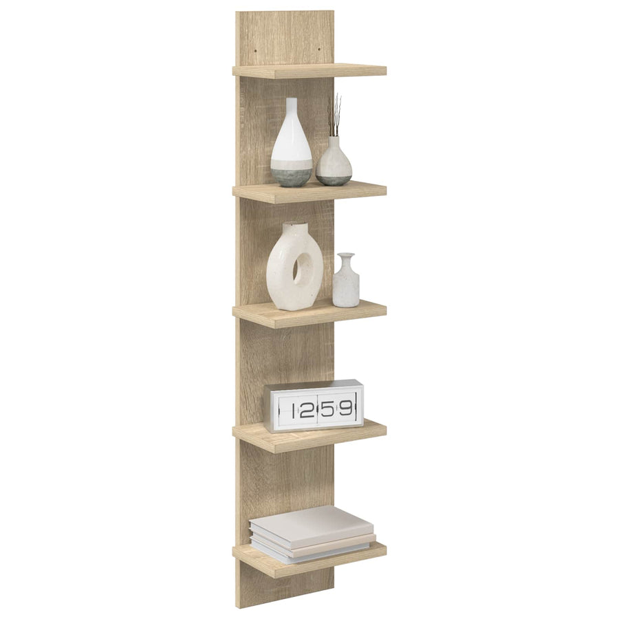 Wandplank Sonoma Eiken 22 x 15 x 100 cm Bewerkt hout