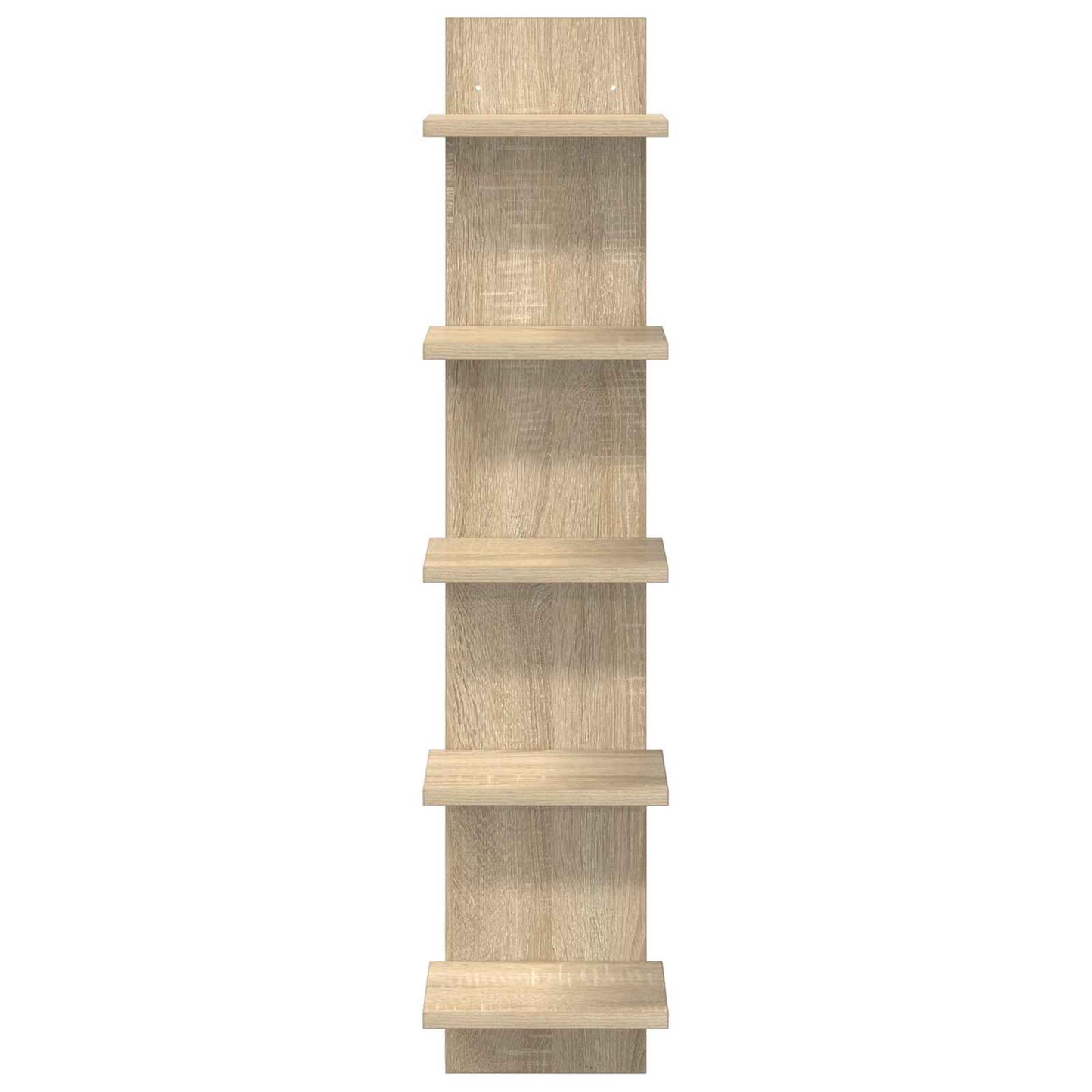 Wandplank 2 st Sonoma Eiken 22 x 15 x 100 cm Bewerkt hout