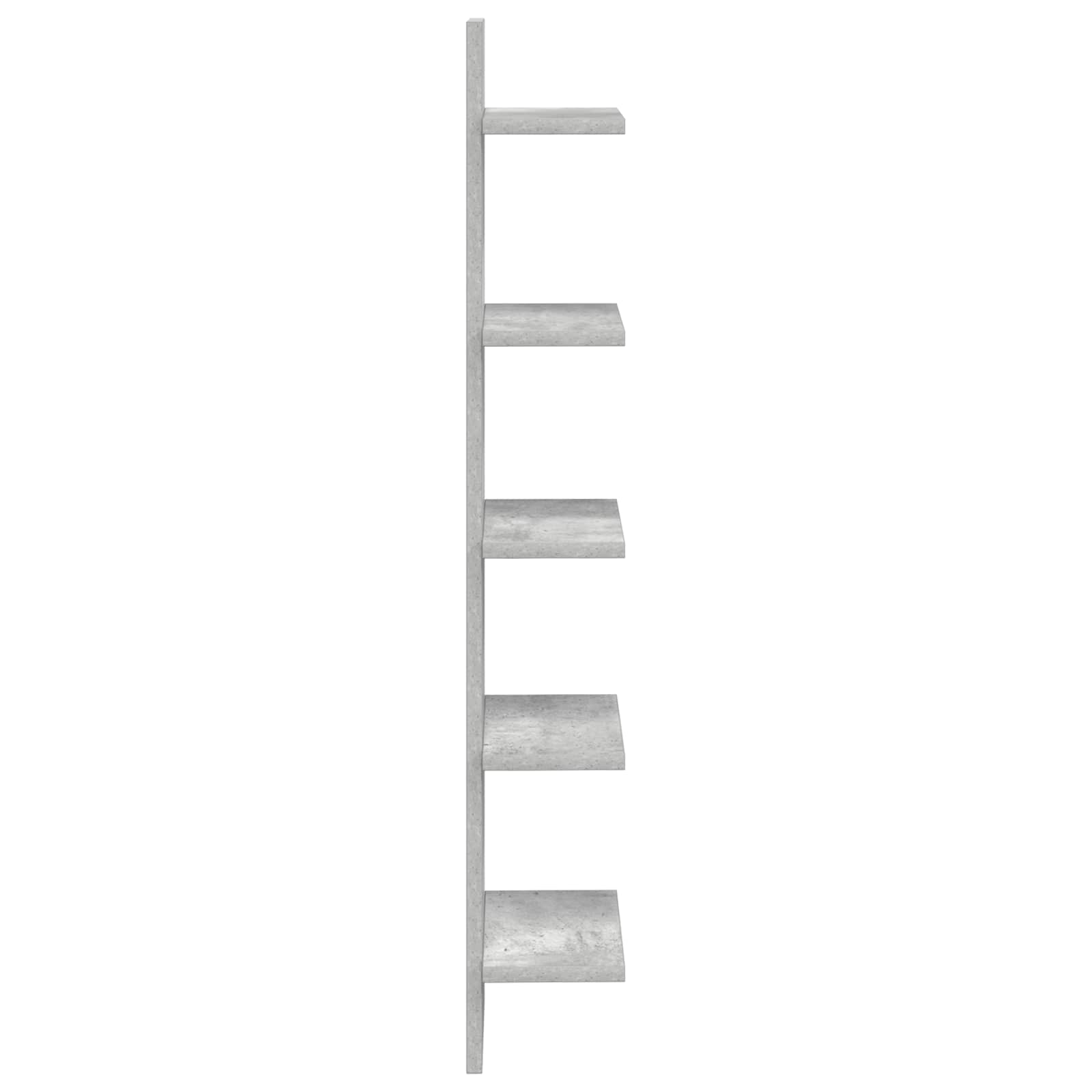 Wandplank Betongrijs 22 x 15 x 100 cm Bewerkt hout