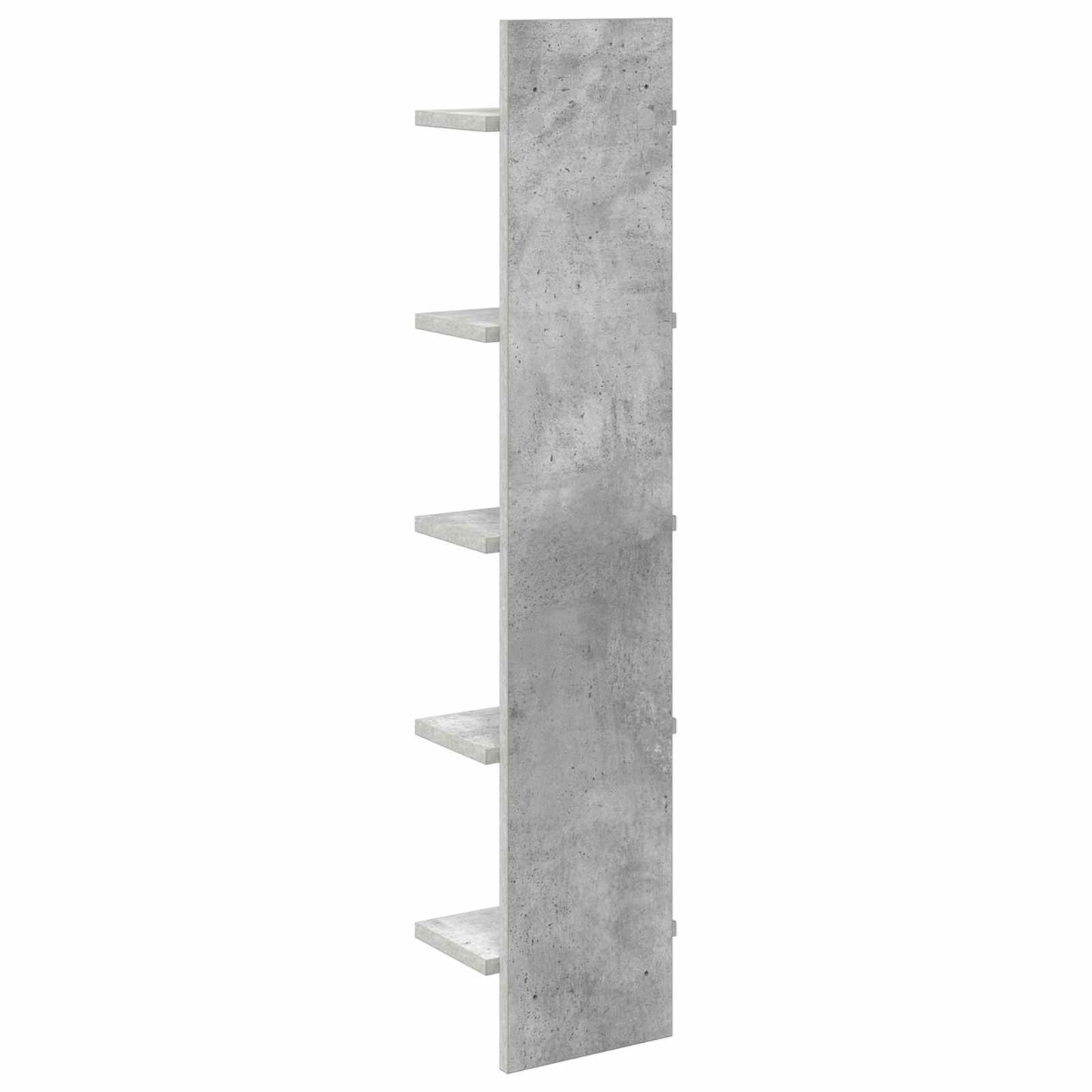 Wandplank 2 st Betongrijs 22 x 15 x 100 cm Bewerkt hout