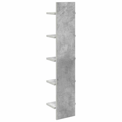 Wandplank 2 st Betongrijs 22 x 15 x 100 cm Bewerkt hout