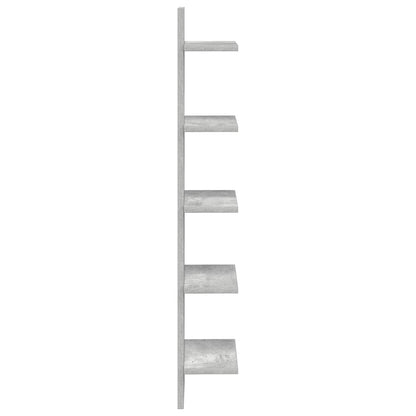 Wandplank 2 st Betongrijs 22 x 15 x 100 cm Bewerkt hout
