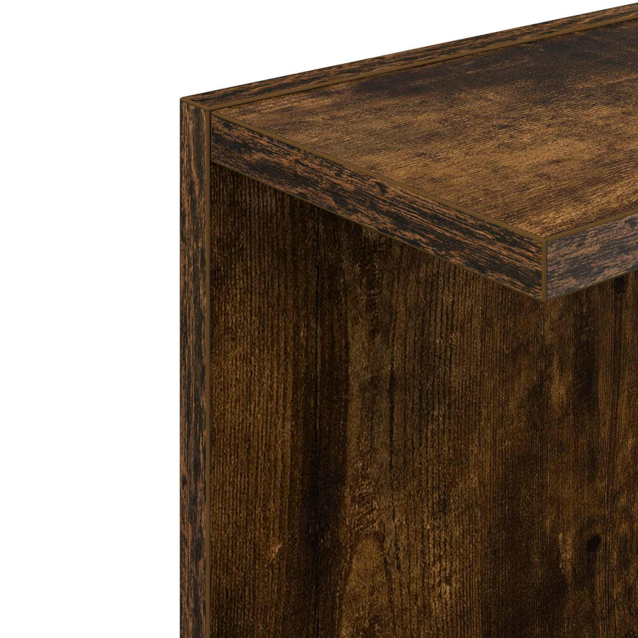 Wandplank Gerookt eiken 22 x 15 x 100 cm Bewerkt hout