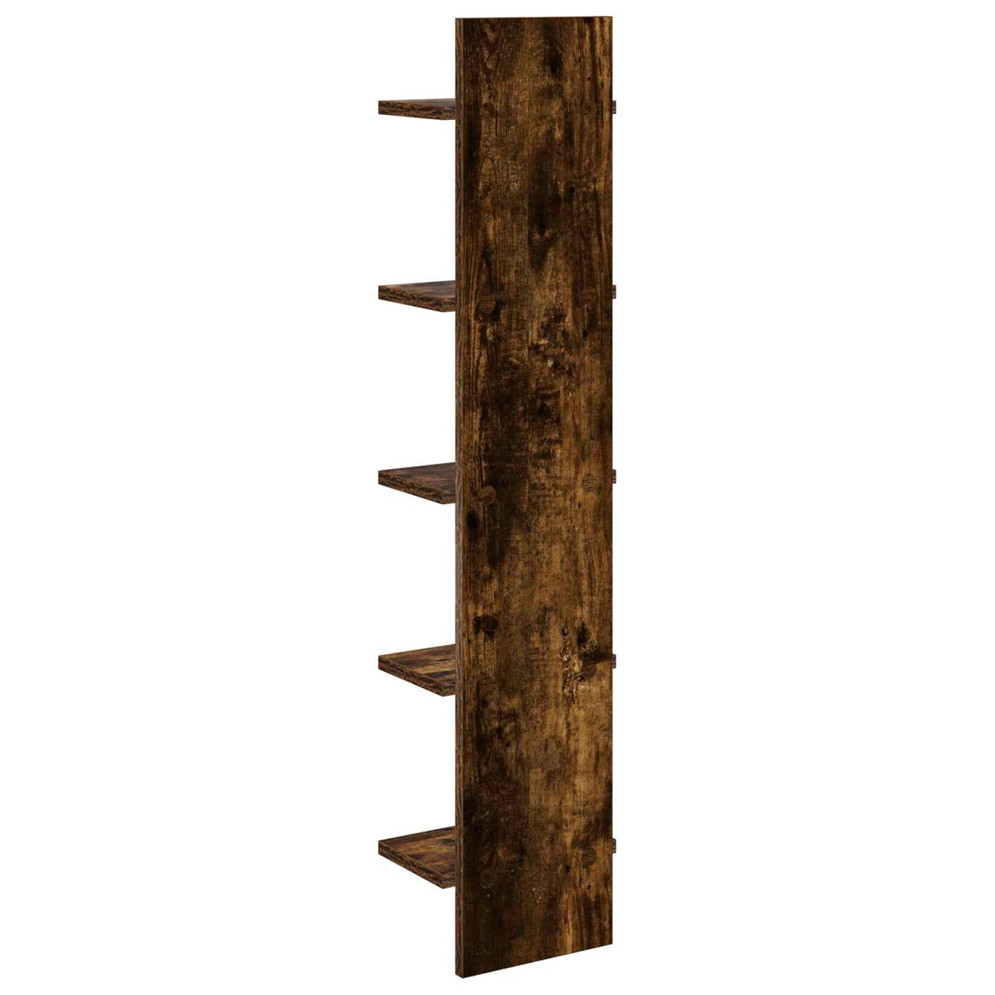 Wandplank 2 st Gerookt eiken 22 x 15 x 100 cm Bewerkt hout