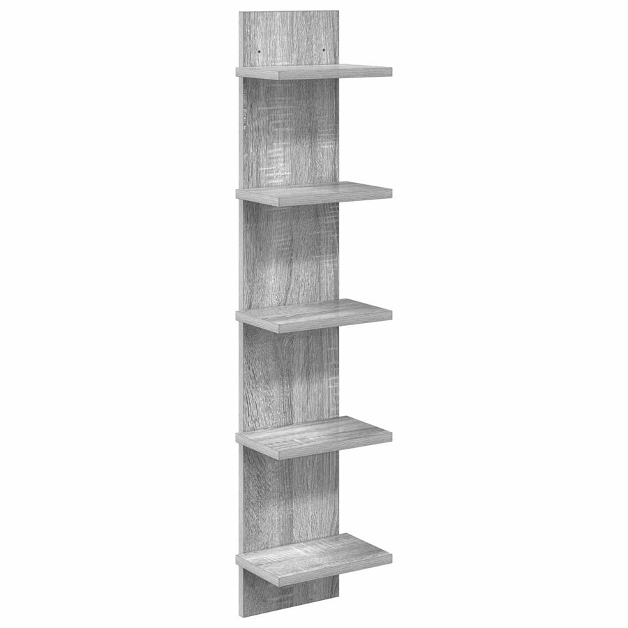 Wandplank Grijs Sonoma 22 x 15 x 100 cm Bewerkt hout
