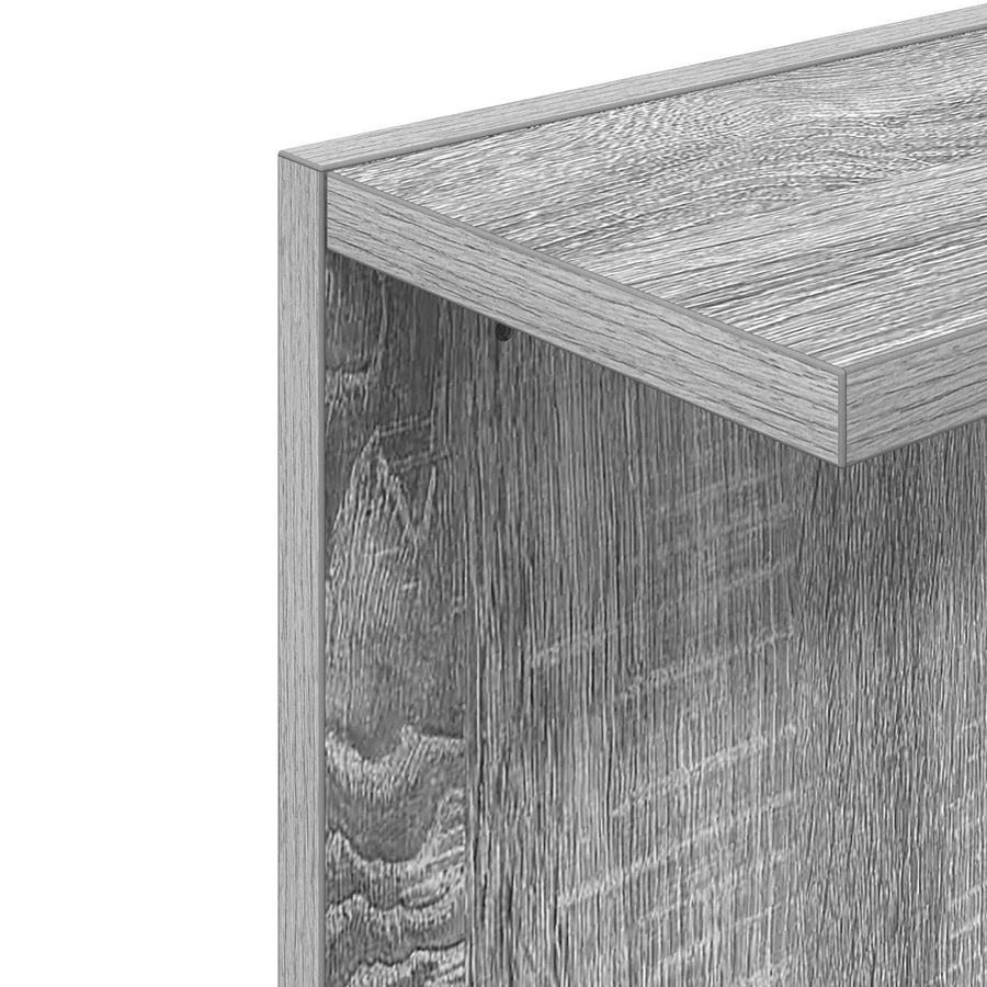 Wandplank 2 st Grijs Sonoma 22 x 15 x 100 cm Bewerkt hout