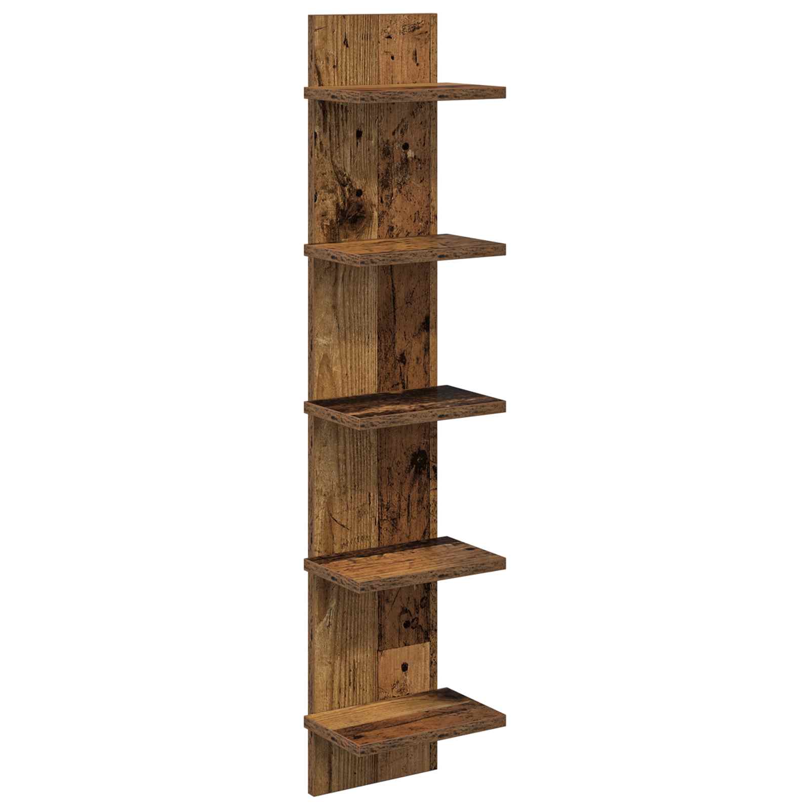 Wandplank Oud hout 22 x 15 x 100 cm Bewerkt hout