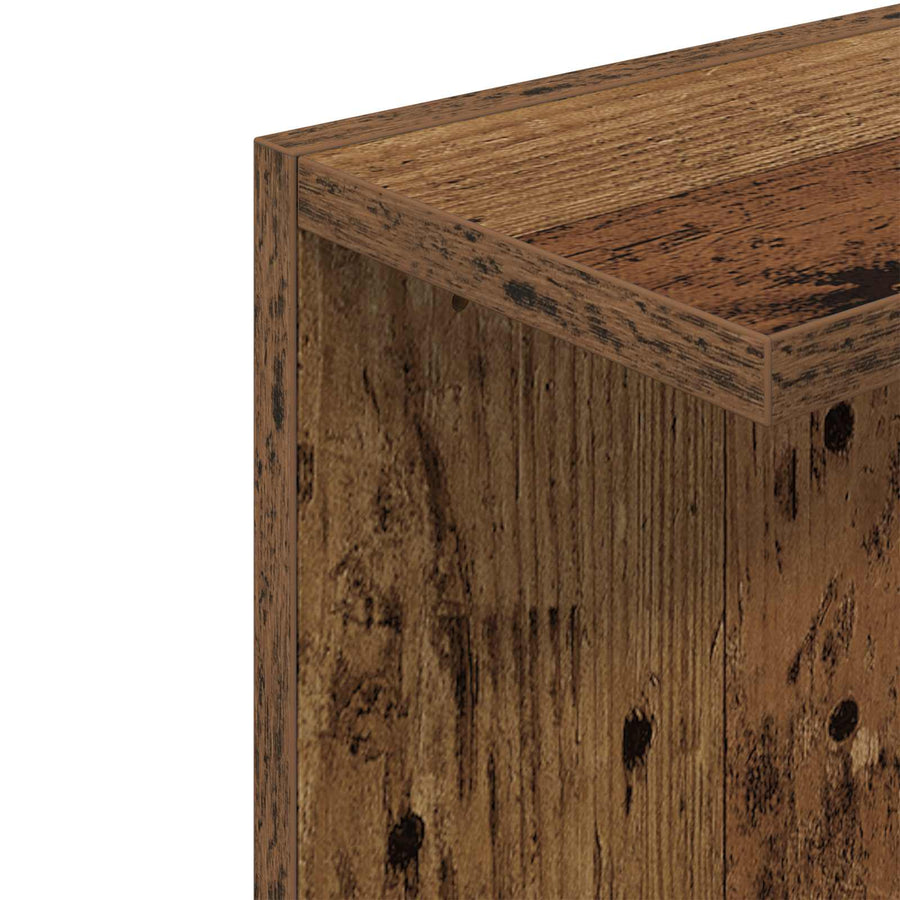 Wandplank 2 st Oud hout 22 x 15 x 100 cm Bewerkt hout