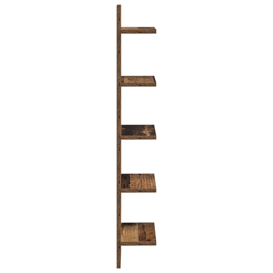 Wandplank 2 st Oud hout 22 x 15 x 100 cm Bewerkt hout