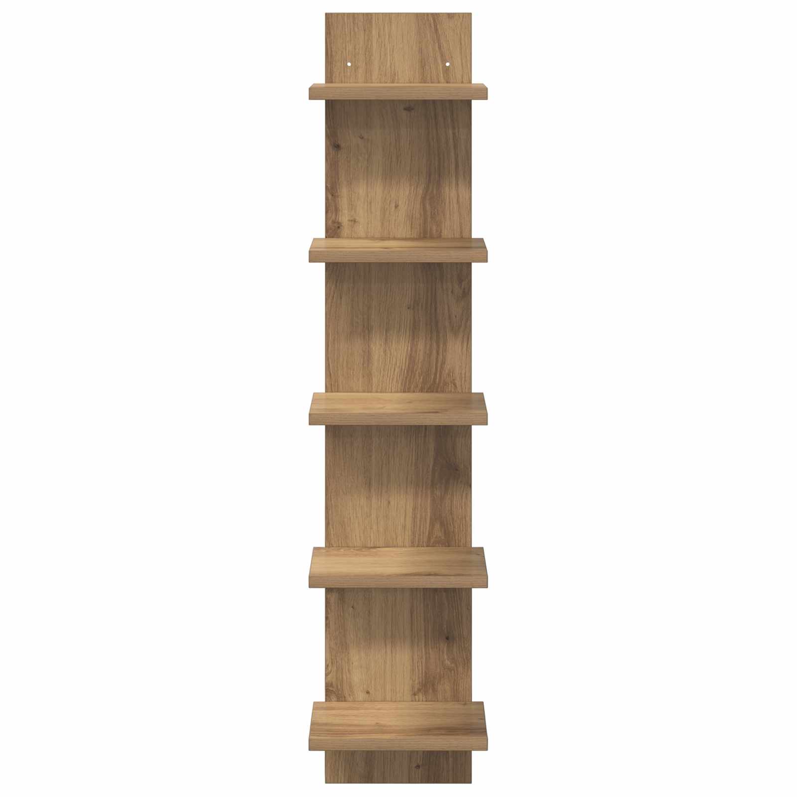 Wandplank 2 st Artisanaal eiken 22 x 15 x 100 cm Bewerkt hout