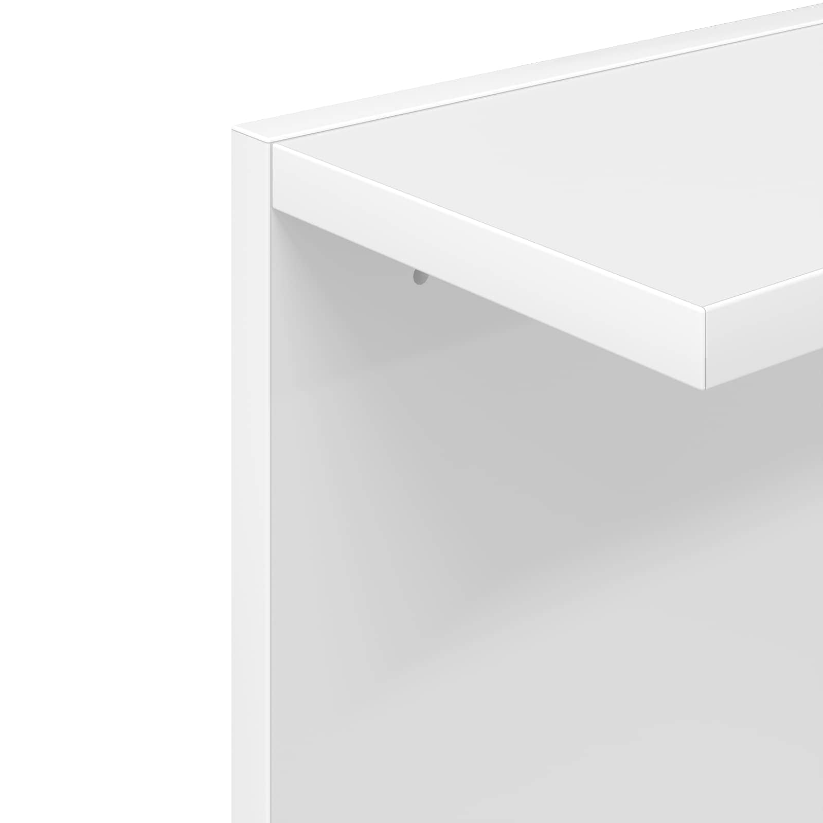 Wandplank Wit 22 x 15 x 100 cm Bewerkt hout