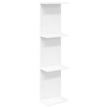 Wandplank Wit 22 x 15 x 100 cm Bewerkt hout