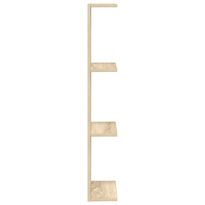 Wandplank 2 pcs Sonoma Eiken 22 x 15 x 100 cm Bewerkt hout