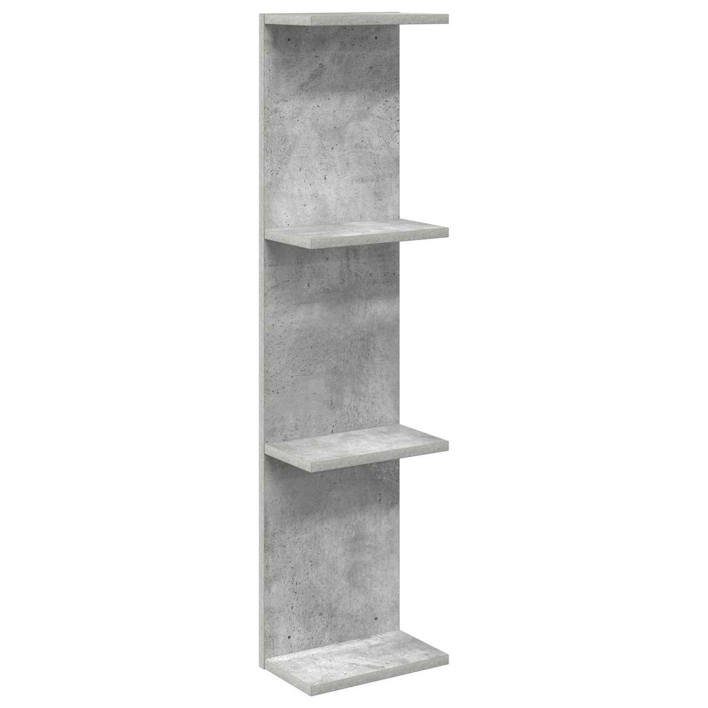 Wandplank Betongrijs 22 x 15 x 100 cm Bewerkt hout