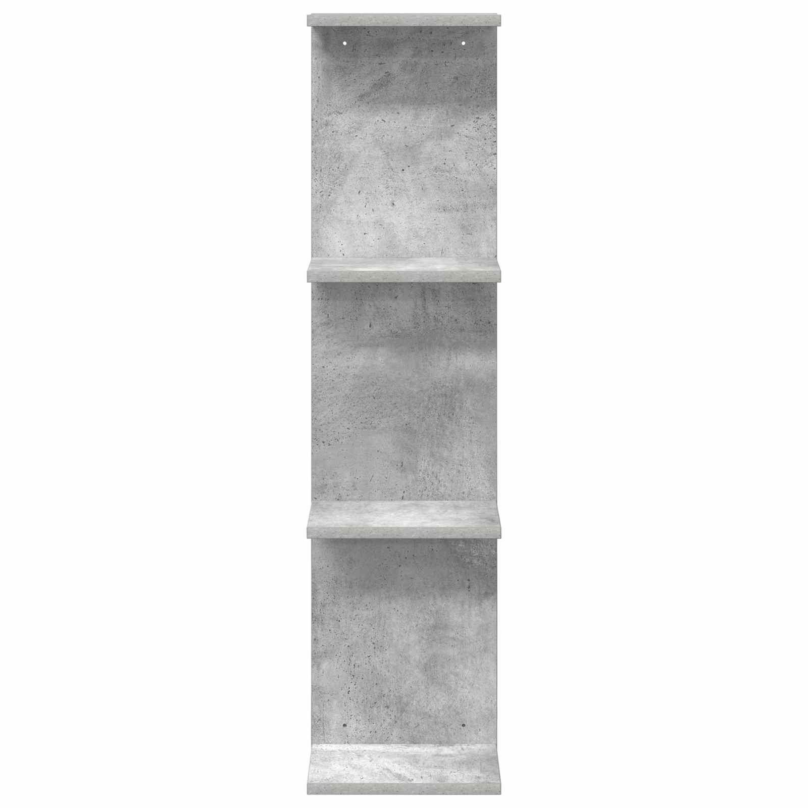 Wandplank Betongrijs 22 x 15 x 100 cm Bewerkt hout