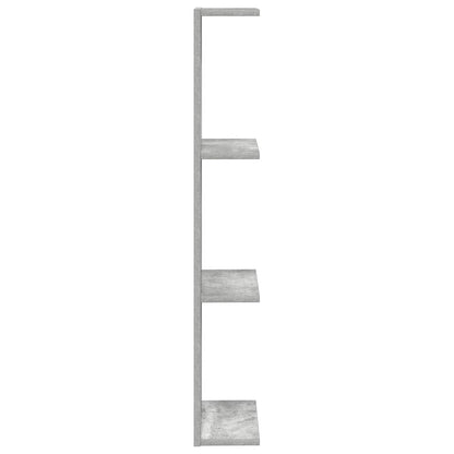 Wandplank Betongrijs 22 x 15 x 100 cm Bewerkt hout