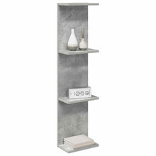 Wandplank 2 pcs Betongrijs 22 x 15 x 100 cm Bewerkt hout