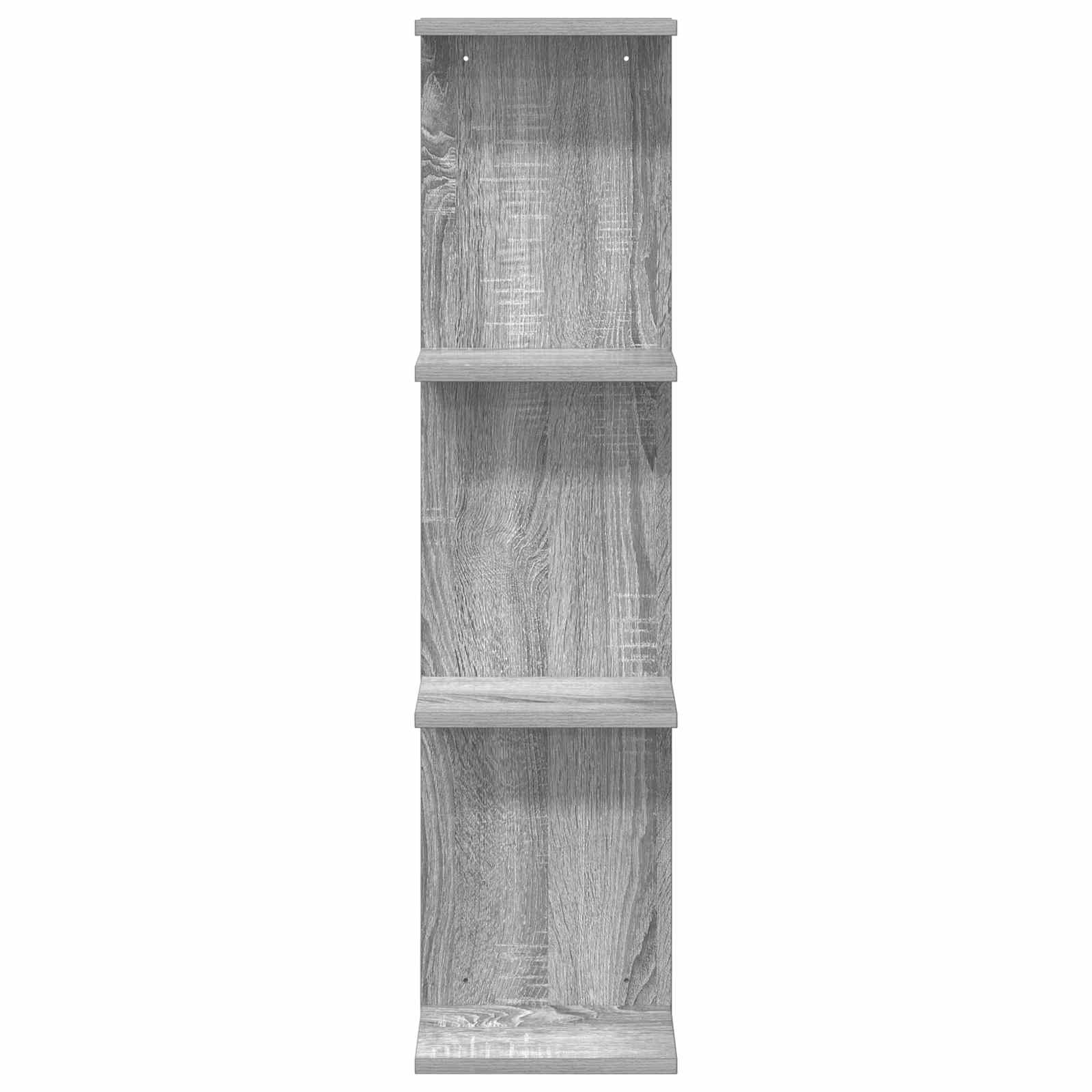 Wandplank Grijs Sonoma 22 x 15 x 100 cm Bewerkt hout